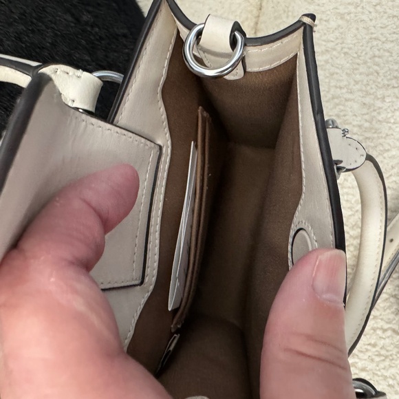 Coach Mini Tote in Signature Canvas w/ Magnetic Snap Closure & Detachable Strap - Picture 6 of 6